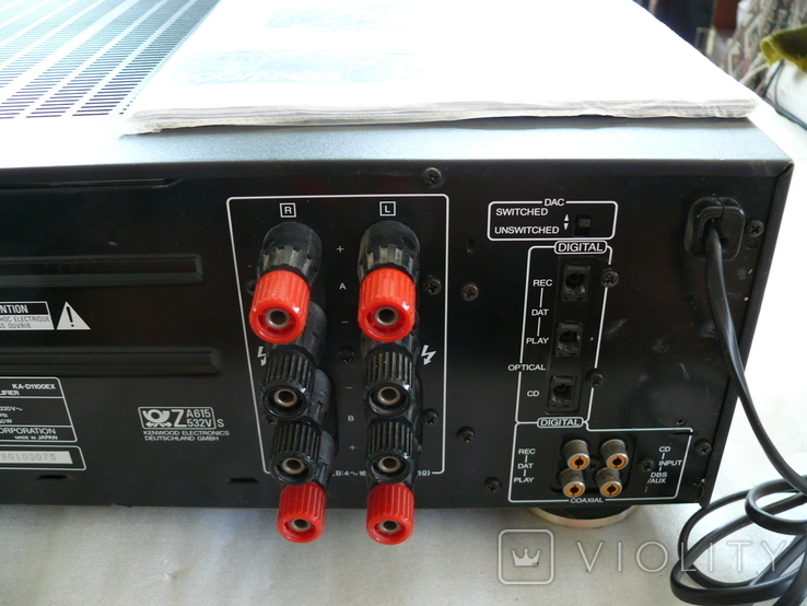 Kenwood KA-D1100EX - Мощный стереоусилитель со встроенным ЦАПом (D\A Converter), фото №9