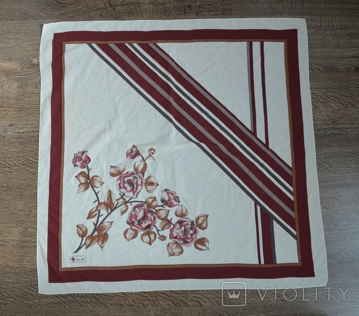 Винтажный подписной платок- шарф от Özel ®, фото №2