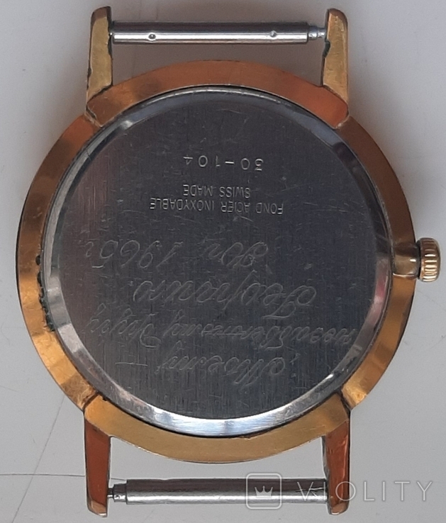  Швейцария позолота Cristal watch на ходу, фото №3