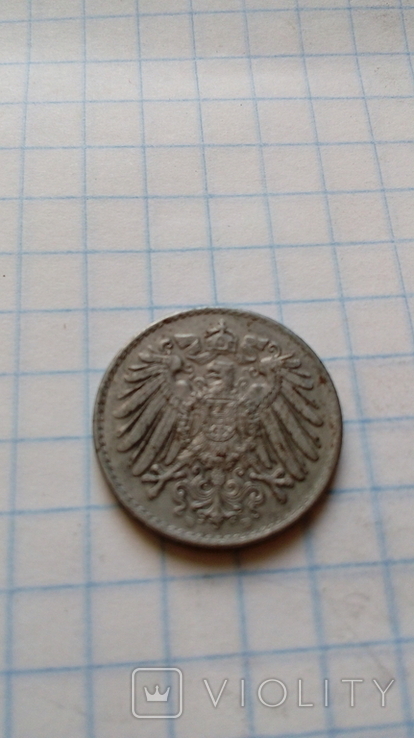 Германия 5 пфеннинг пфениг фенинг 1919, фото №3