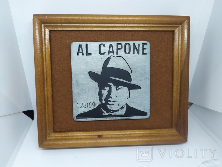 Настенная декоративная работа Al Capone. Мафия. 160х135мм