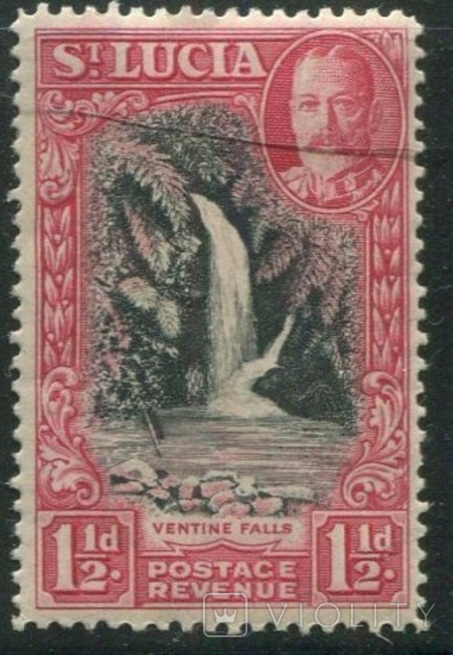1936  Британские колонии Сент-Люсия водопад  MNH **