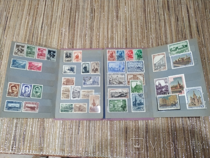 СССР коллекция марок 43 штуки в альбоме с 1941 до 1949 года, фото №2