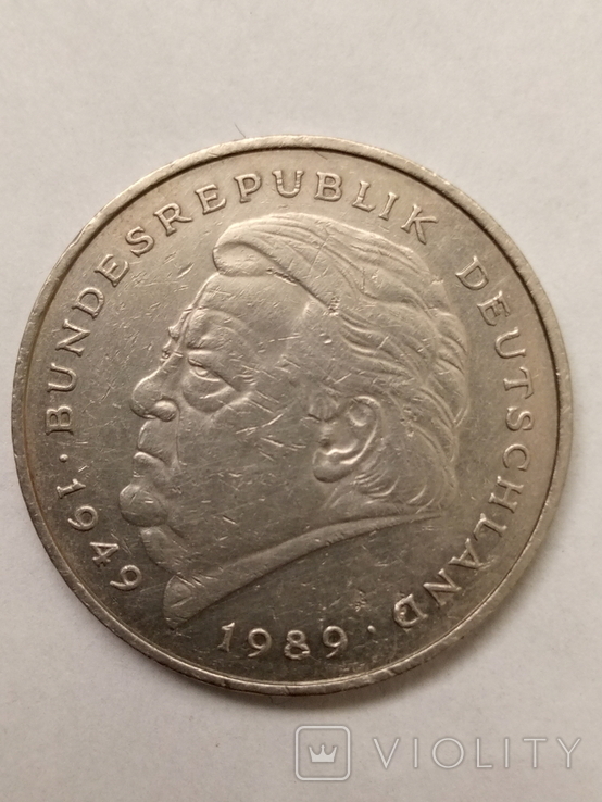 2 марки ФРГ памятные 1990