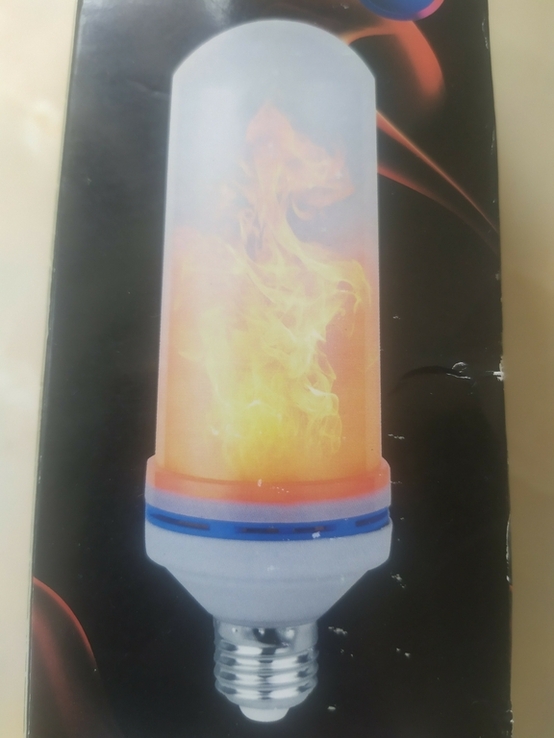 Лампа LED Flame Bulb GTM с эффектом пламени огня E27, фото №2