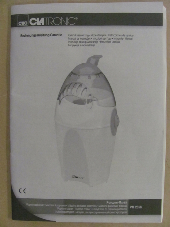 Попкорница CLATRONIC PM-2658, photo number 11