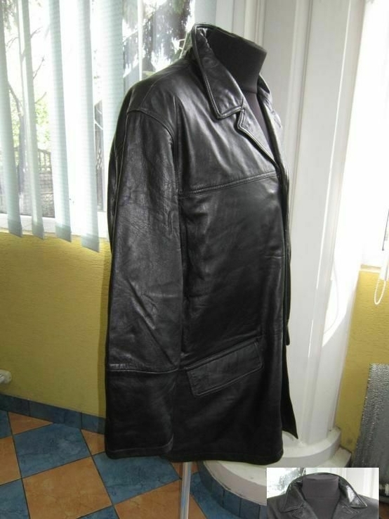 Большая мужская кожаная куртка  ECHT LEDER. Германия. Лот 957, numer zdjęcia 5