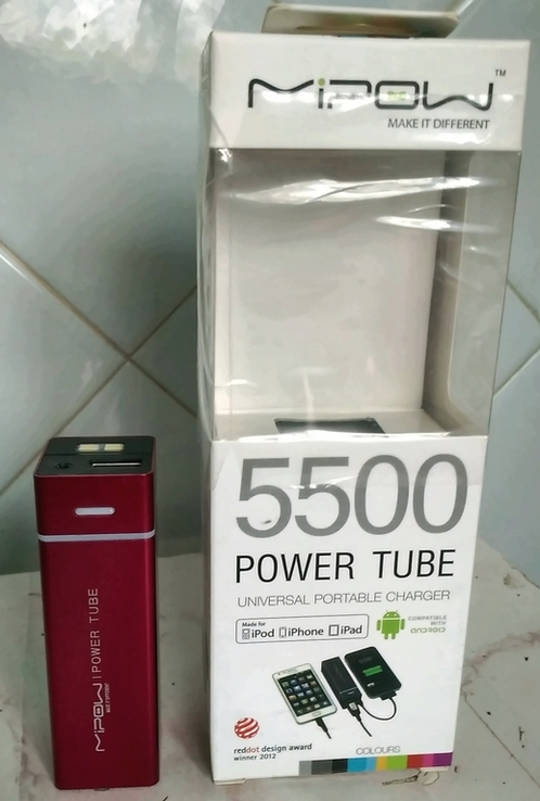 Павер Банк / Power Bank Mipow Power Tube SP5500 мАh реальных !+ фонарик !