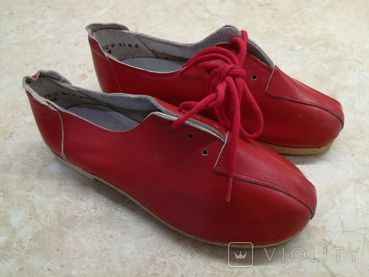 Обувь туфли натуральная кожа СССР 1972 год, фото №2