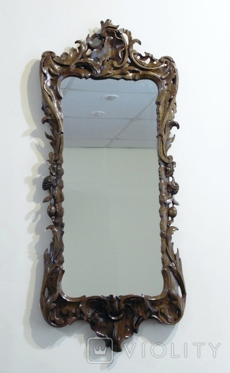 (Репліка) Різьблена рама для дзеркала, в стилі рококо., фото №2