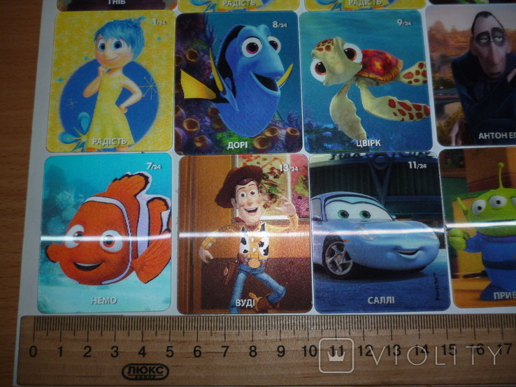 Карточки коллекционные стерео  мультфильмы Варус All Stars герои Disney, фото №3