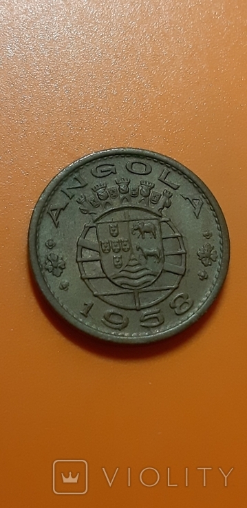 50 сентаво 1958р. Ангола Португалія, фото №2
