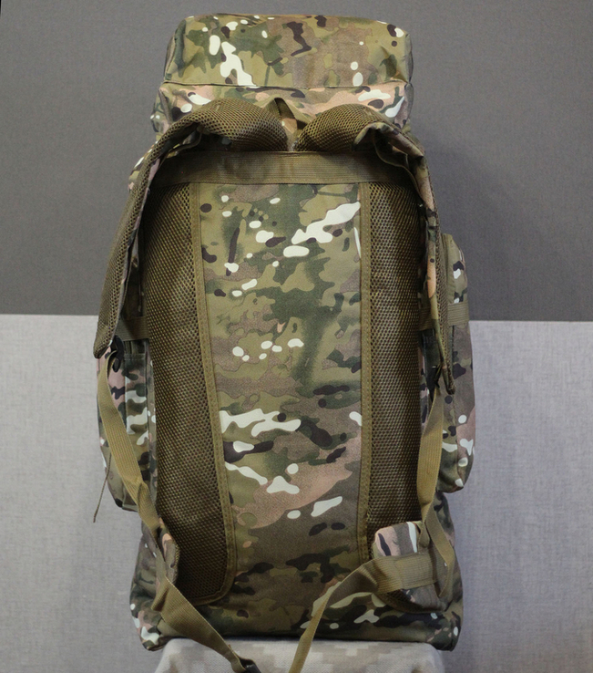 Тактический туристический рюкзак с системой M.O.L.L.E на 70л. (Мультикам)), фото №6