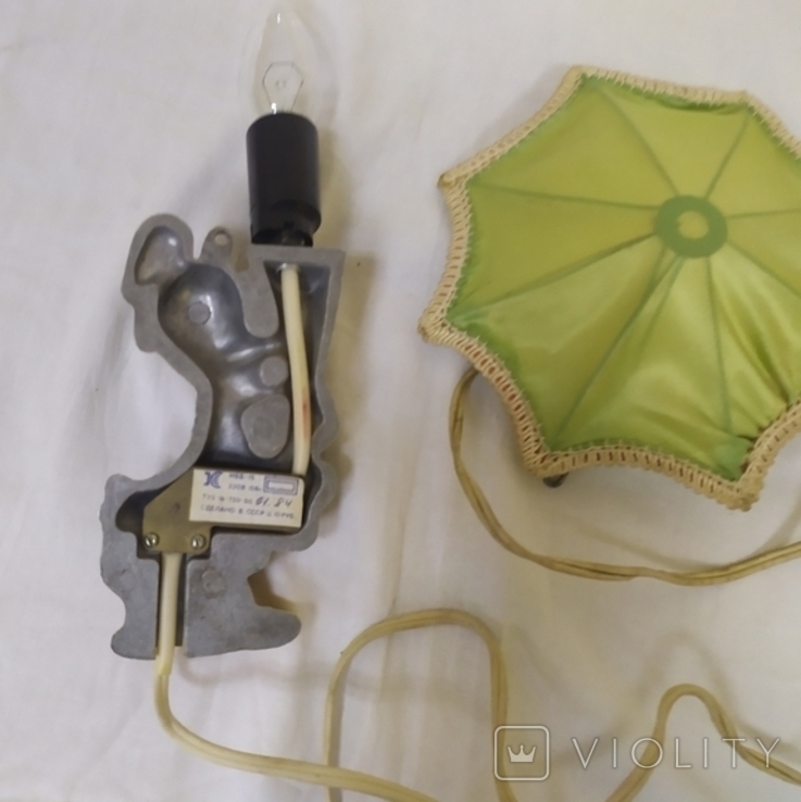 Настенный светильник Бра Дональд Дак с зонтиком. СССР, фото №6
