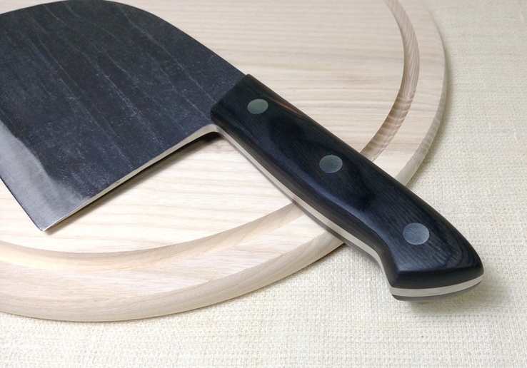 Сербский кованый нож 17.2 см с ножнами из натуральной кожи, фото №9