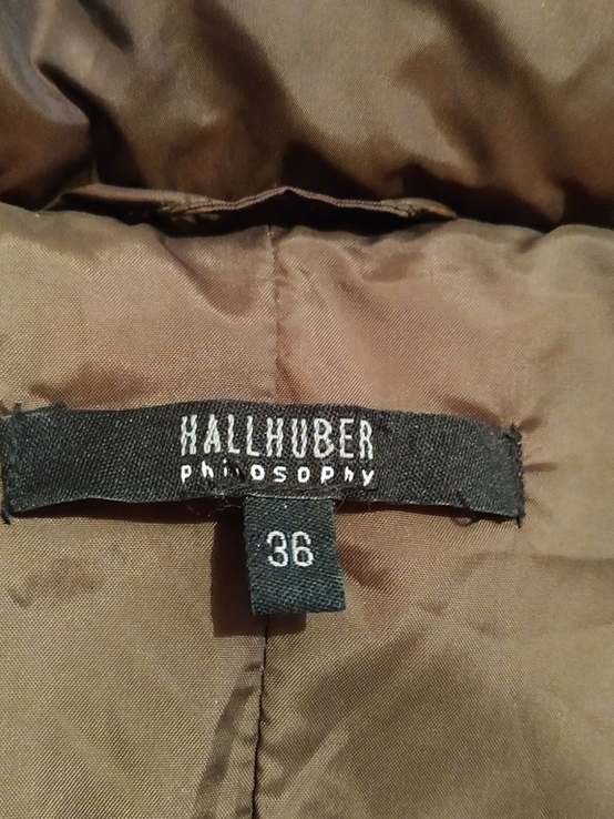 Куртка теплая. Пуховик HALLHUBER нейлон пух-перо р-р 36(состояние!), фото №9