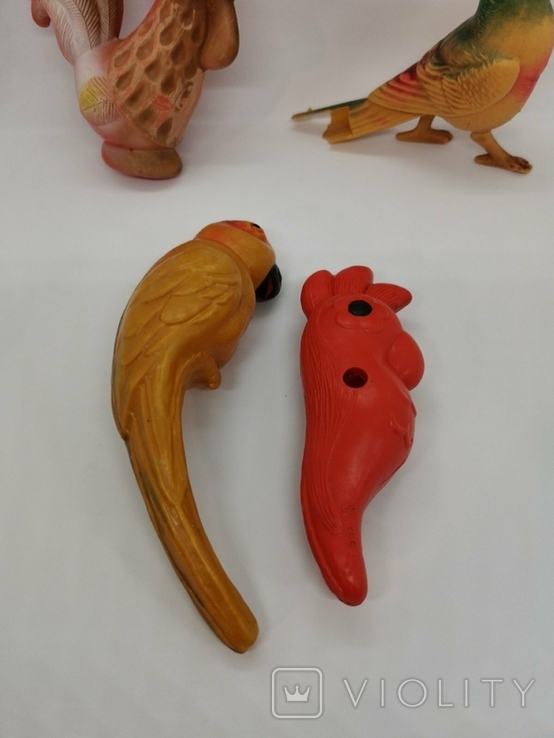 Целулоїд + СРСР іграшки в пісочниці папуга півник іволга один лот, фото №8