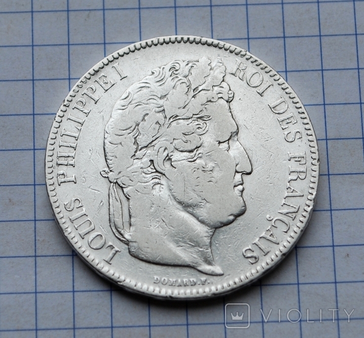 5 франков 1843 г., фото №2