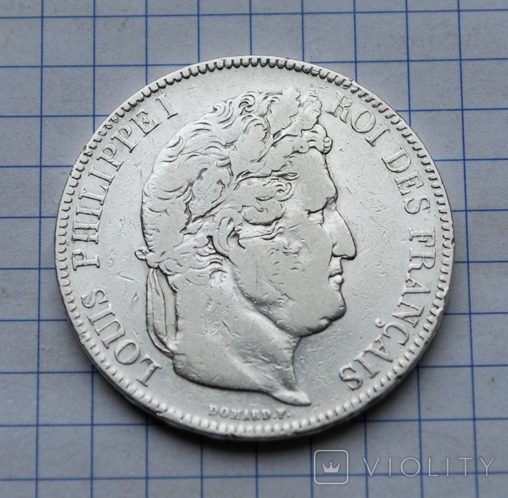 5 франков 1843 г., фото №3