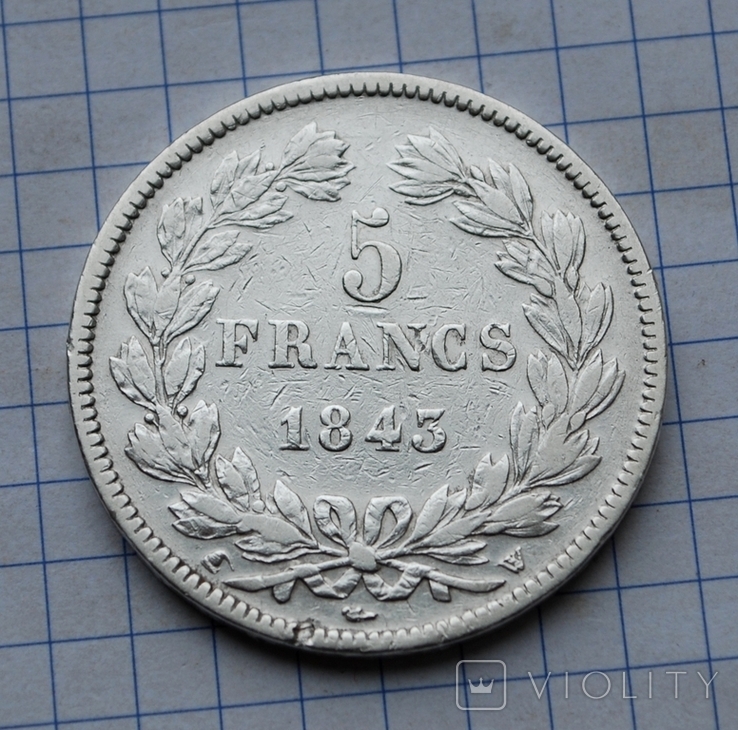 5 франков 1843 г., фото №6