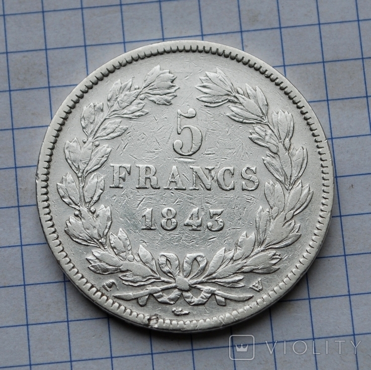 5 франков 1843 г., фото №7