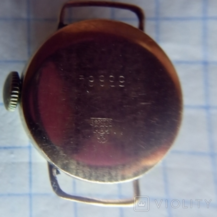 Золотые часы"Волга" 750пр. 5385 номер 1965г., фото №4