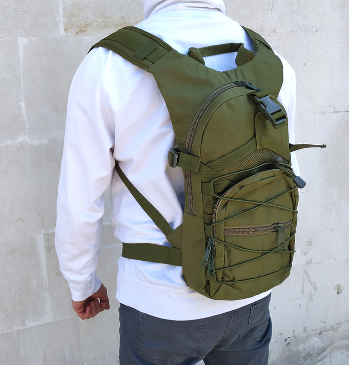 Тактический (городской) рюкзак Tactic Oxford 600D с системой M.O.L.L.E Олива, фото №2