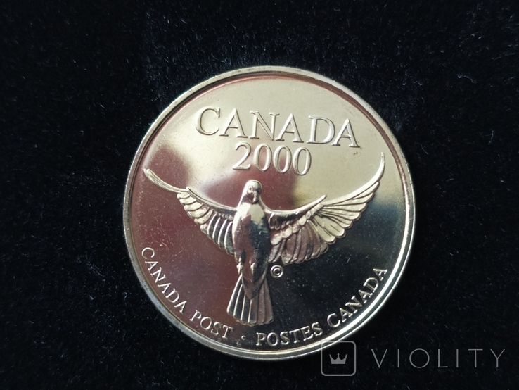 Набор памятных марок и монет Канадской почты 1999-2000 г на память о тысячелетии, фото №4