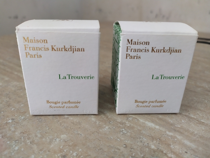 Пахучая ароматическая свеча "Maison Francis Kurkdjian La Trouverie" (35грам) Франция, фото №2