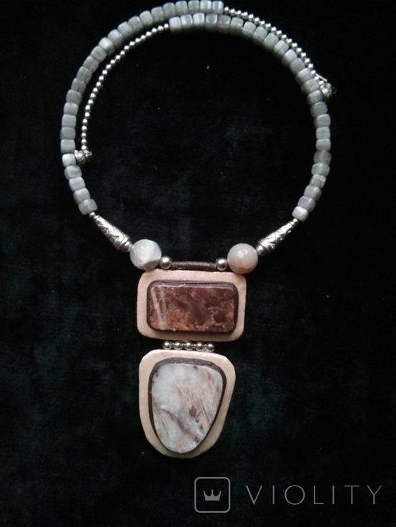 Ожерелье с яшмой 2, фото №2
