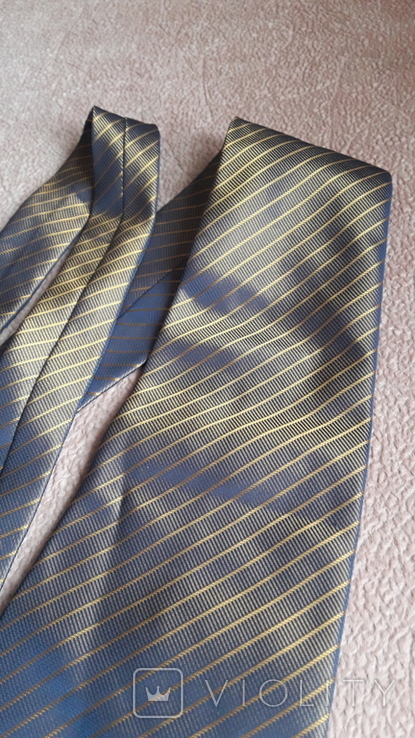 Новый винтажный переливающийся галстук времен СССР, Ком-т надомного труда. Состав, фото №3