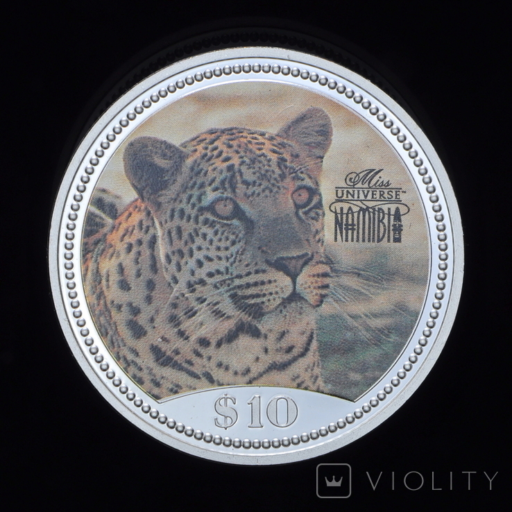 10 Долларов 1995 Леопард, Намибия, фото №2