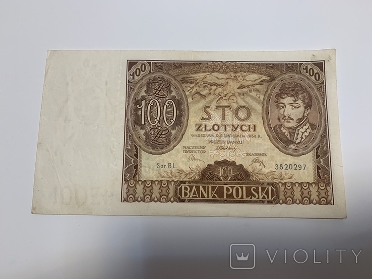 100 злотих 1934, фото №2