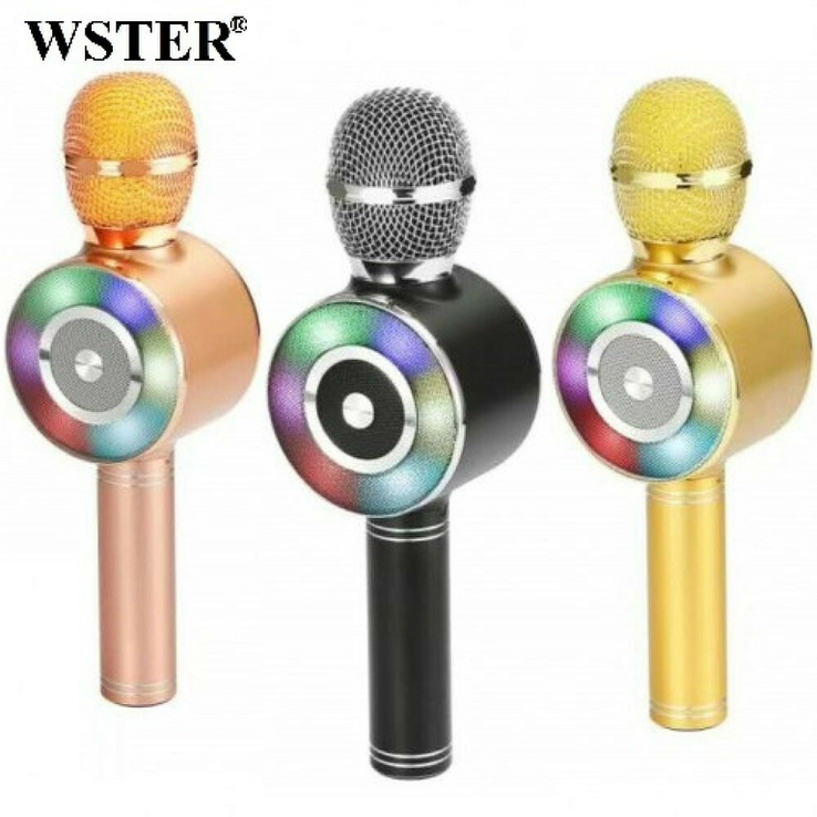 Караоке микрофон Wster WS-669 беспроводной микрофон со встроенным динамиком, фото №4