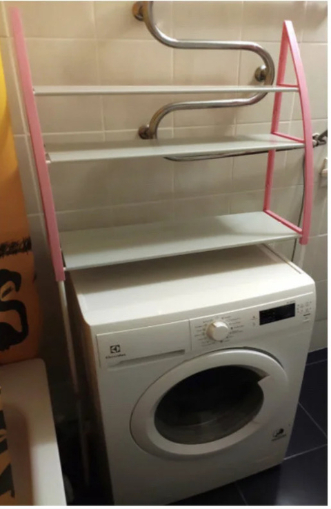 Стойка органайзер над стиральной машиной – напольные полки для ванной комнаты, numer zdjęcia 3