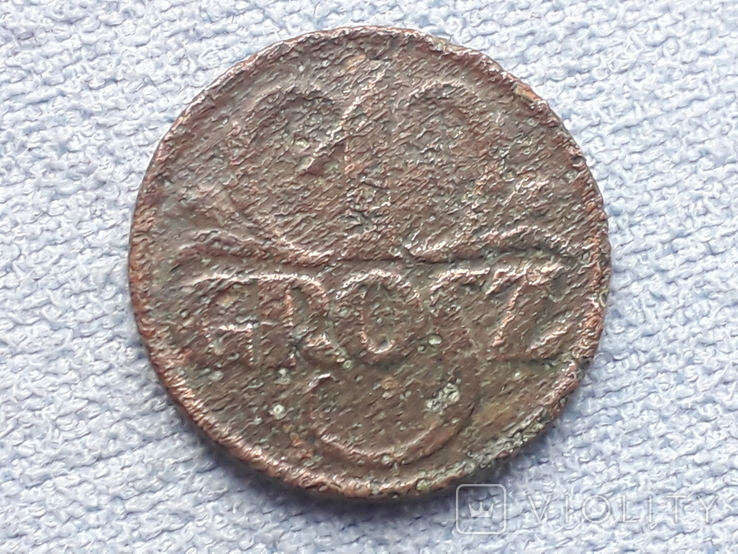Польша 1 грош 1928 года, фото №2