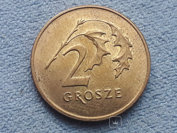 Польша 2 гроша 2011 года, фото №2