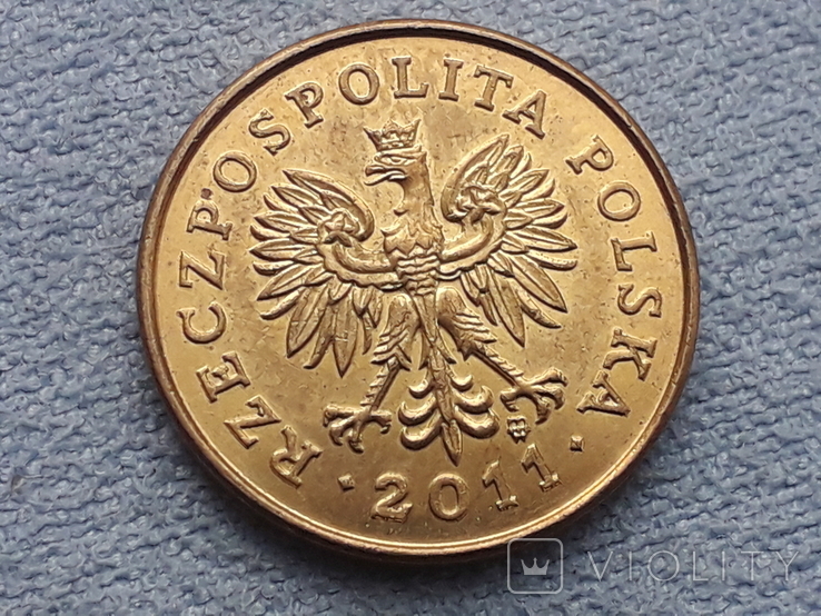 Польша 2 гроша 2011 года, фото №3