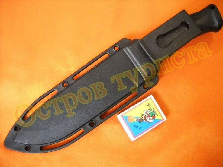 Охотничий нож GERBFR с пластиковыми ножнами 305 мм, фото №5