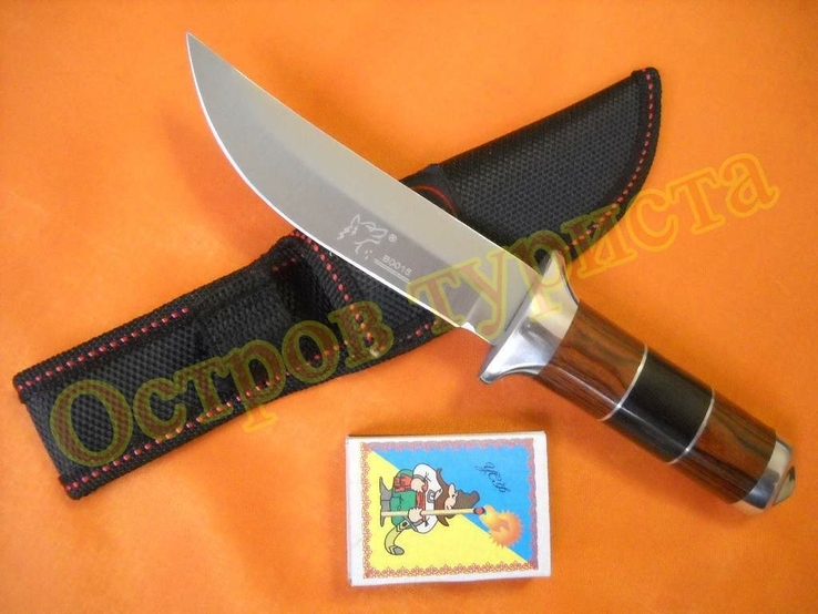 Нож туристический BOO15 с чехлом, фото №3