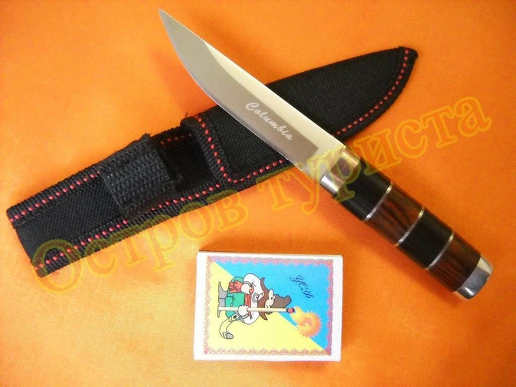 Нож туристический Columbia K-30 с чехлом, фото №3