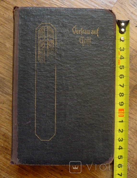 Немецкая книга 1888 г Vertrau auf Gott