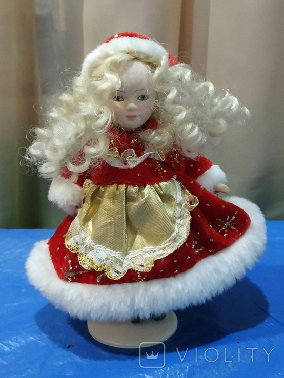 Кукла-Снегурочка фарфоровая, фото №2