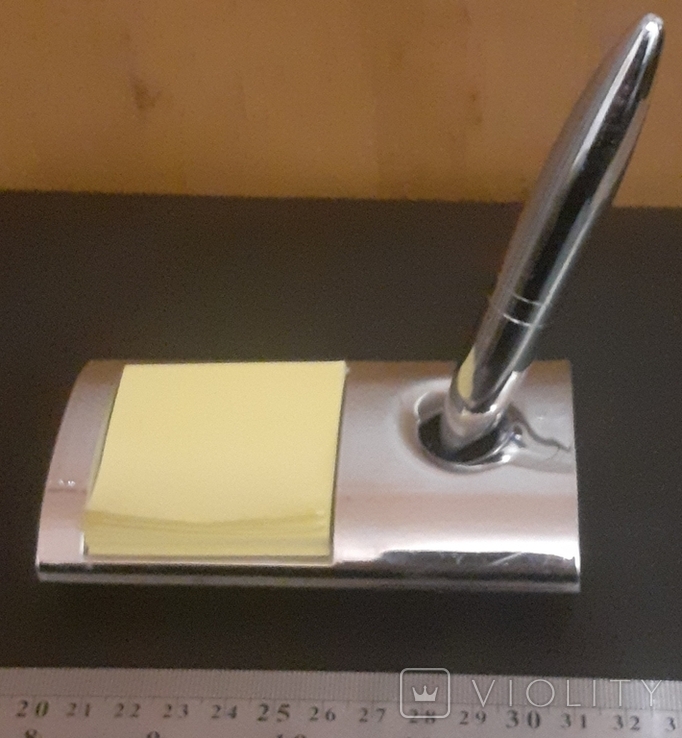 Магнитная ручка с подставкой и блокнотом, фото №2