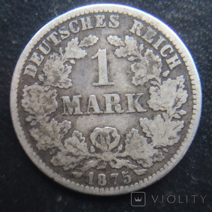 1 марка 1875 рік Е