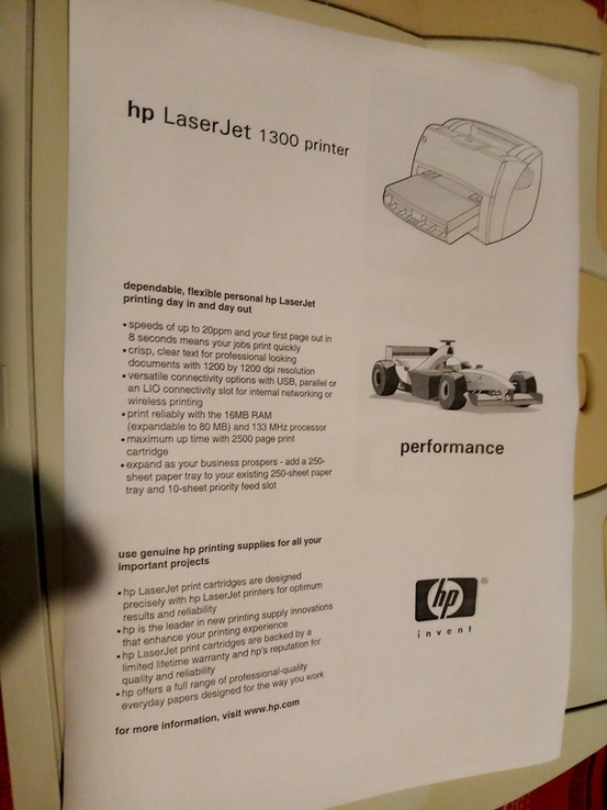 Принтер лазерный HP Laserjet 1300 Отличный, фото №4