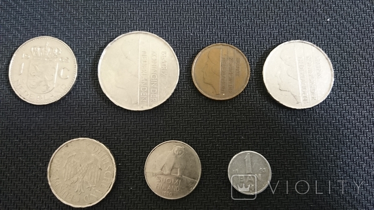 Монеты Нидерландов и бонус Германия, Финляндия, Молдавия одним лотам., фото №3
