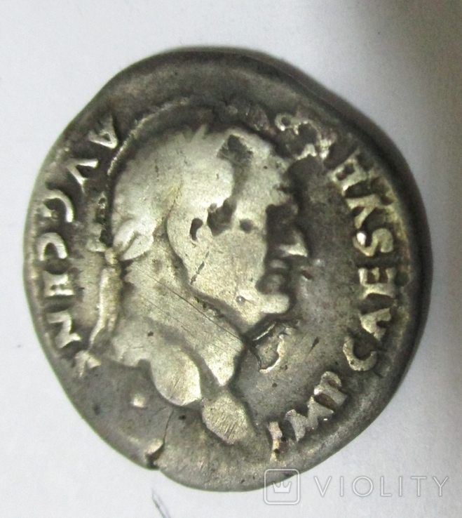 Тит Флавий Веспасиан, серебряный денарий, 73 г. н.э.