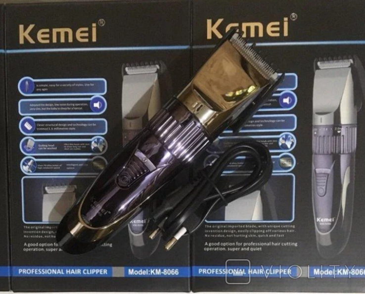 Аккумуляторная машинка для стрижки Kemei KM8066