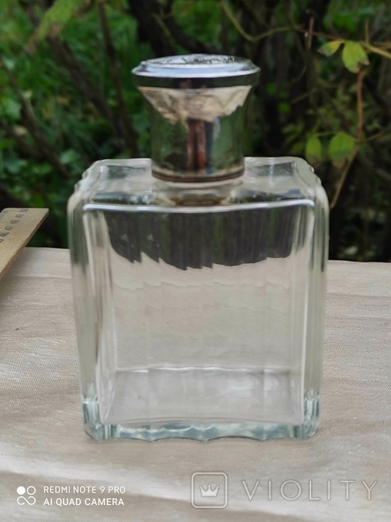 Хрустальный парфюмерный флакон в серебре, фото №10